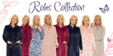 LUXURY EMBOSSED FLEECE ZIP DRESSING GOWN