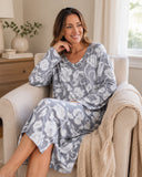 Luxury Knit long sleeve ladies nightdress