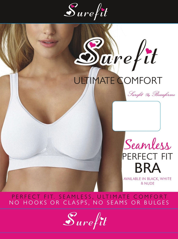 Seamless Pull On Boxed Bra by Surefit Non Padded