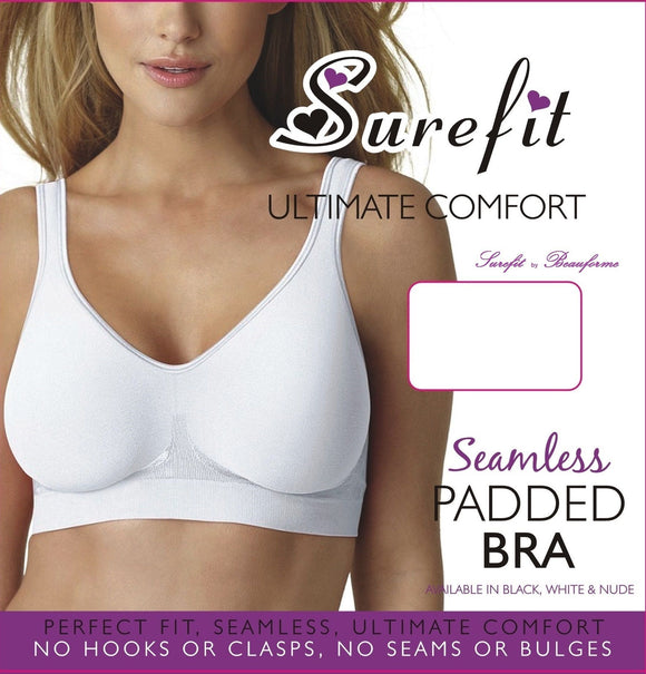 Seamless Padded Pull on Boxed Bra by Surefit